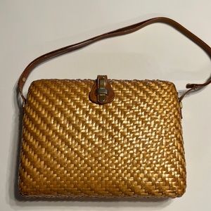 Vintage Collectible 1960s Rodo Rattan Wicker Bag